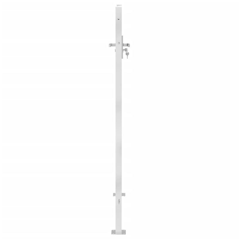 Vidaxl portail de jardin 100x150 cm acier inoxydable 376483_2