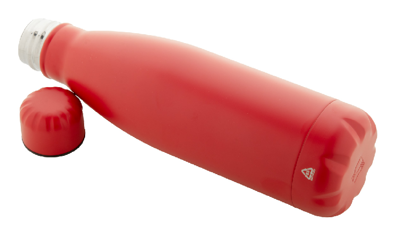 Bouteille en acier inoxydable recyclé - 790 ml - couleur rouge - poids léger 172 g_2