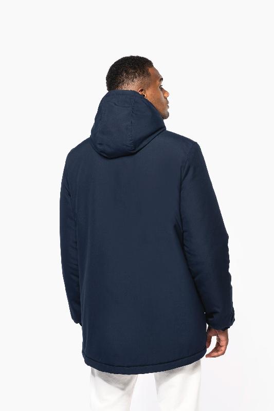 Parka à capuche recyclée unisexe - Réf: K6152 - 100% polyester, déperlant, intérieur matelassé_2