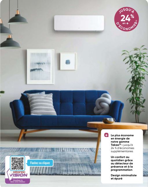 Pompe à chaleur air/air réversible monosplit et multi-splits - Takao M3 - haute performance et design_2