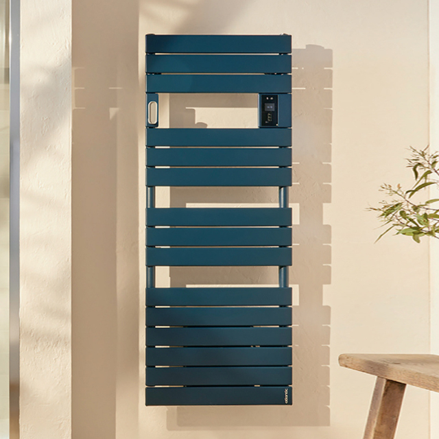 Radiateur sèche-serviettes connecté Adelis avec soufflerie 2000W Bleu Profond - Atlantic - 861755_2
