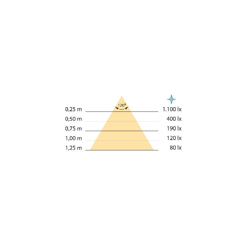 Spot LED pour miroir de salle de bain Virgo - design extra-plat - 230V AC - IP44 - finition noire_2