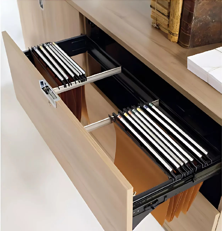 Armoire 2 tiroirs pour dossiers suspendus (L : 100 cm x P : 42 cm x H : 76,60 cm) So Laroya_2