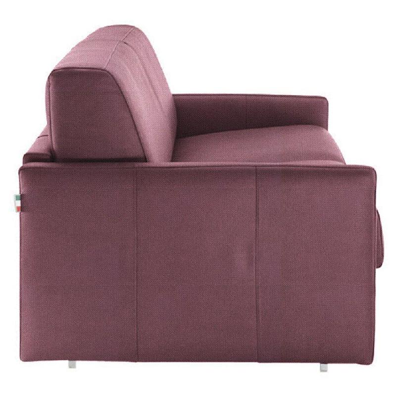 Canapé lit Sun convertible 140cm - ouverture express - matelas 16cm - velours vieux rose_2