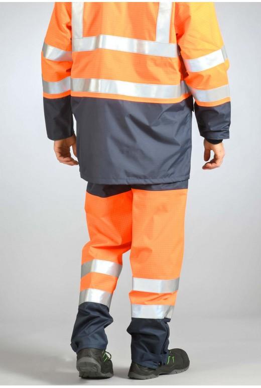 Pantalon multirisques ATEX intempéries HV - Réf. Ppm*mphvj - Bandes rétroréfléchissantes ignifuges et doublure ignifugée_2