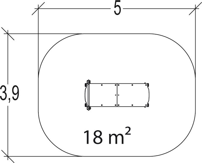 Planche abdos senior - Proludic - 2,10 m de largeur, JPS13-S-M - Pour parcours santé métal_2