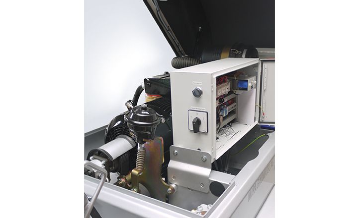 Pompe à chape électrique Alpha e63 avec compresseur à vis refroidi par huile