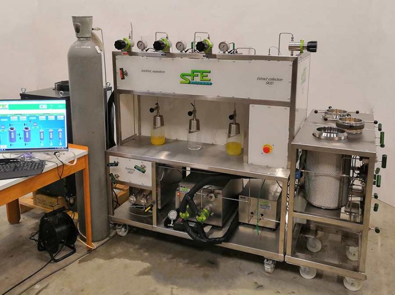 Extracteur SFE Process avec cuves de 2 x 5 litres et automatisation avancée