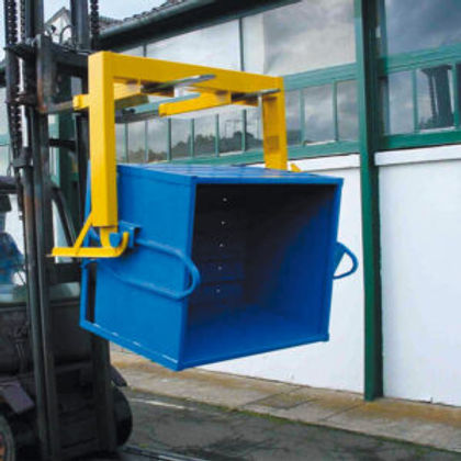 Caisse-palette métallique basculante en acier mécano-soudé - Pour déchets - Utilisation avec palonnier - Charge 1500 à 2000 kg_2