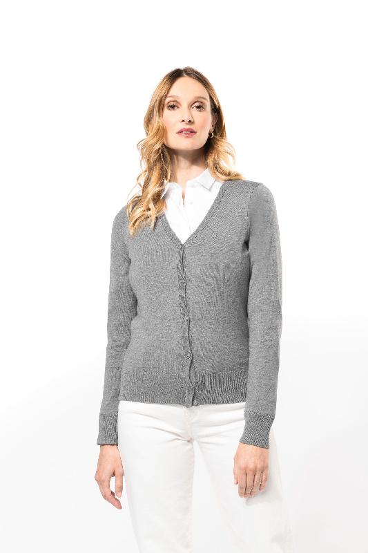 Cardigan Supima femme - Kariban Premium - Réf: PK903 - 100% coton peigné - Jauge 12_2