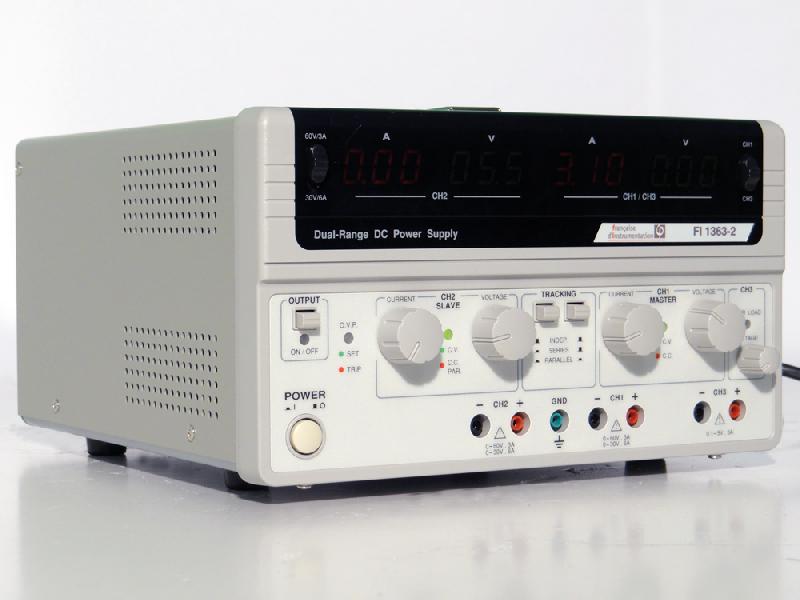 FI1363-2 - Alimentation numérique 3 voies - 2x [30 V / 6 A] ou 2x [60 V / 3 A], 5 V / 3 A fixe - Puissance 375 W - Faible bruit et modes tracking_2