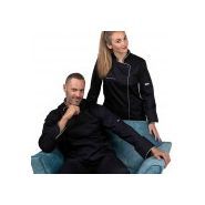 Gold-s - veste de cuisine - manelli - coloris noir_2