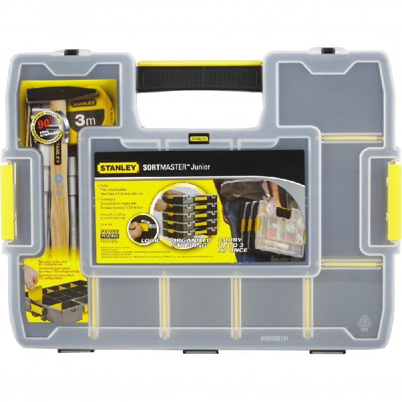 Malette plastique STANLEY - Sortmaster Junior 1-97-483 - 14 compartiments modulables - 38x7x29 cm_2
