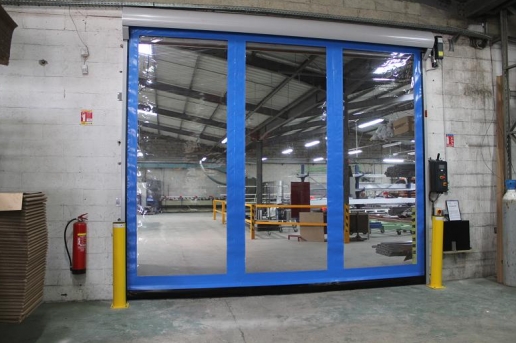 Porte rapide planézip 3 / souple / à enroulement / utilisation intérieure / 5000 x 4820 mm_2