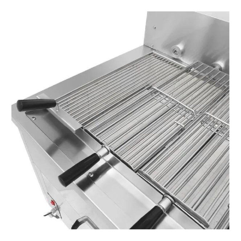 Rôtissoire horizontale à poulet crapaudine - charbon de bois - 120 cm - 5 broches - Réf. MCF.5YI_2