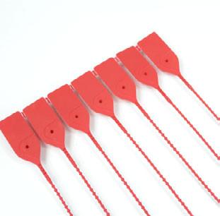 Scellé PP à tige crantée ronde - Longueur 330 mm - Tige Ø3.5 mm - Platine 30x35 mm - Rouge_2