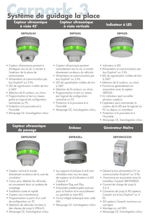 Carpark 3 - Système de guidage de véhicules Duplisys avec détecteurs ultrason et afficheurs SmartDupline®_2