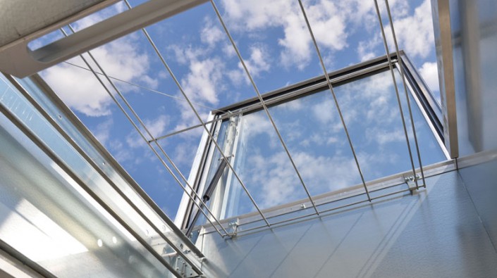 Lanterneau ecofeu premium alu 110 sce / sur costière en acier galvanisé / double vitrage_2