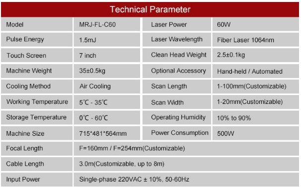 Mrj-fl-c60 - Décapeur laser professionnel 60W - Chengdu MRJ-Laser Technology Co., Ltd_2