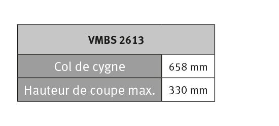 Scie à ruban Metallkraft VMBS 2613 - 3952612_2