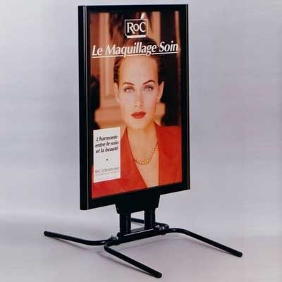 Stop trottoirs - Porte-affiche Roseau Star Tube - résistant au vent - affiche 120x80 cm_2