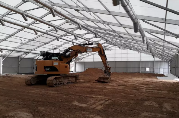 Structure temporaire pour le secteur de la dépollution : stockage de déchets, décontamination des sols, chantier de dépollution_2