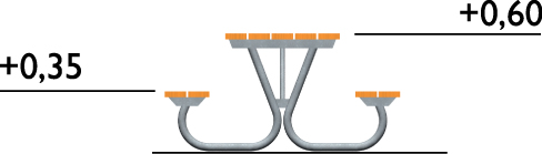 Table de pique-nique Hallon réf 8042474 - Hags - 1800x1300 mm - 62 kg_2