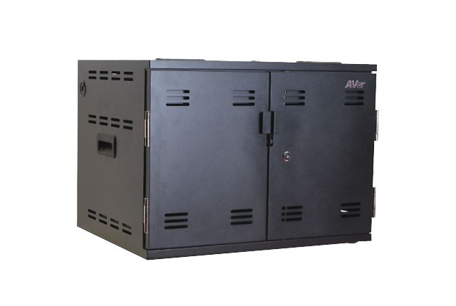 X12 - Chariot multimédia - AVER Information Europe BV - pour 12 appareils - gestion câbles brevetée et divisions réglables_2