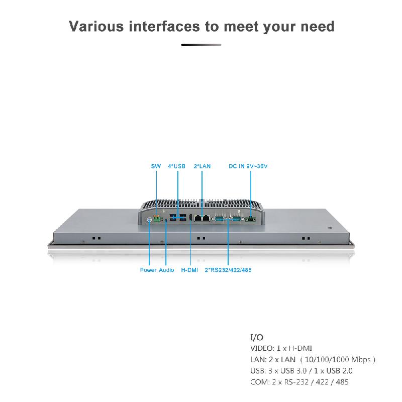 Panel PC industriel fanless 23,8 pouces - EVI-24WCC - Supervision, HMI, automatisation_2