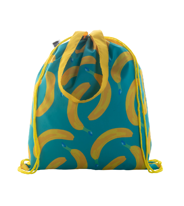 Sac piscine personnalisé - polyester 190T avec cordons colorés, longues anses et impression sublimation_2