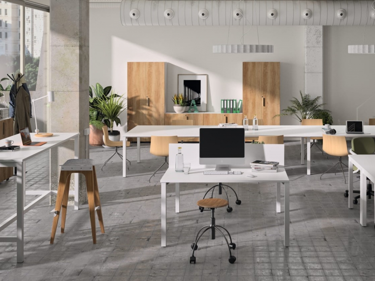 Bureau open space modulable et évolutif NOVA PLUS - Série opérative avec nombreuses configurations et finitions_2