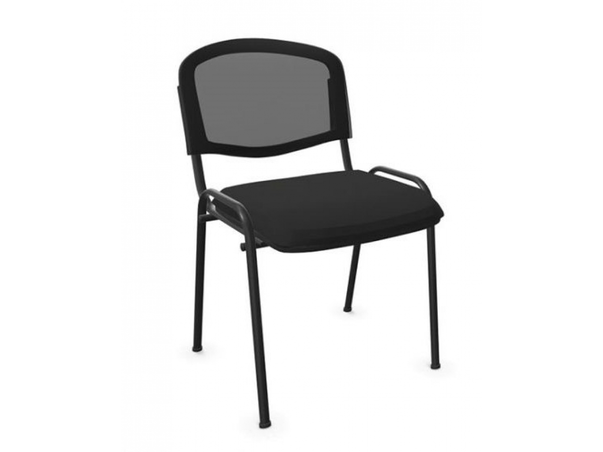Chaise d'accueil multi-usage LENA - dossier en résille, empilable et confortable_2