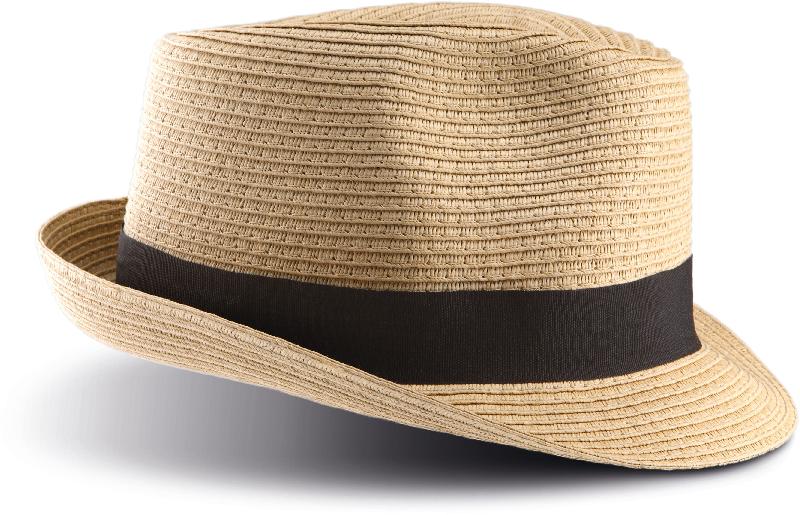 Chapeau Panama - Réf: KP068 - 89% fibre de papier, 11% polyester, bord 6 cm, bande tissu noir amovible_2