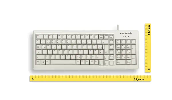 CHERRY xs g84-5200 clavier bureau usb + ps/2 azerty français gris_2