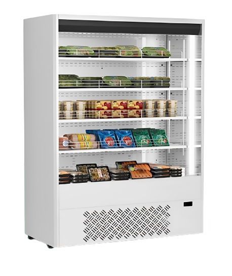 Vitrine libre service murale - Température de -1°C à +5°C - Finitions blanc, noir, gris - Faible profondeur 640 mm_2