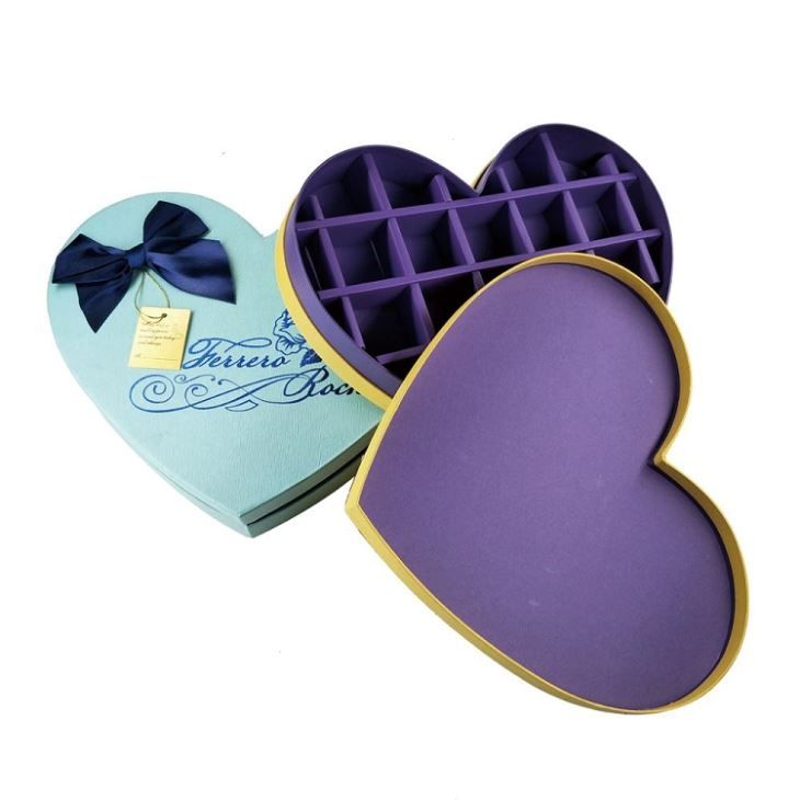 Boîte cadeau coffret cadeau cœur - Dongguan Ruiguan Packaging Co - boîte de présentation de chocolat jaune_2