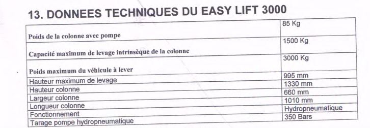 Colonne de levage mobile hydraulique easy lift 3000_2