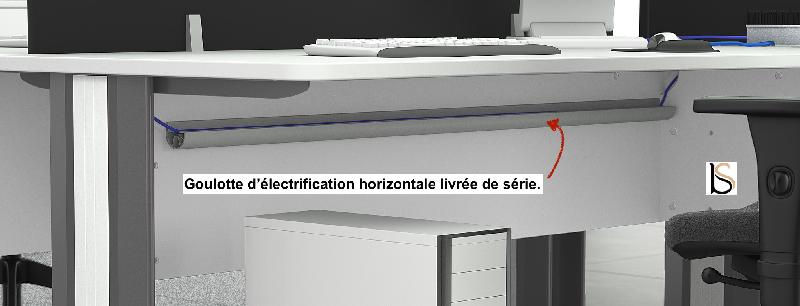 Bureau d'angle Sigma - Mobel Linea - 140, Blanc, Anthracite, Droite_2