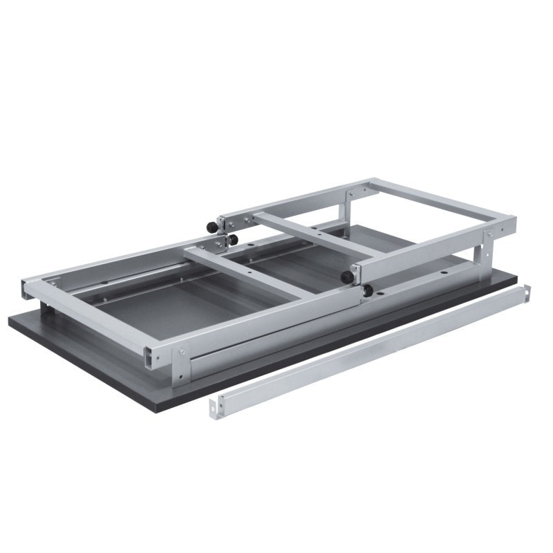 Établi pliant avec plateau de 30 mm d'épaisseur