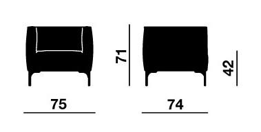 Fauteuil d'accueil 1 place Design ARTE - Offisit. - Vert Anglais_2
