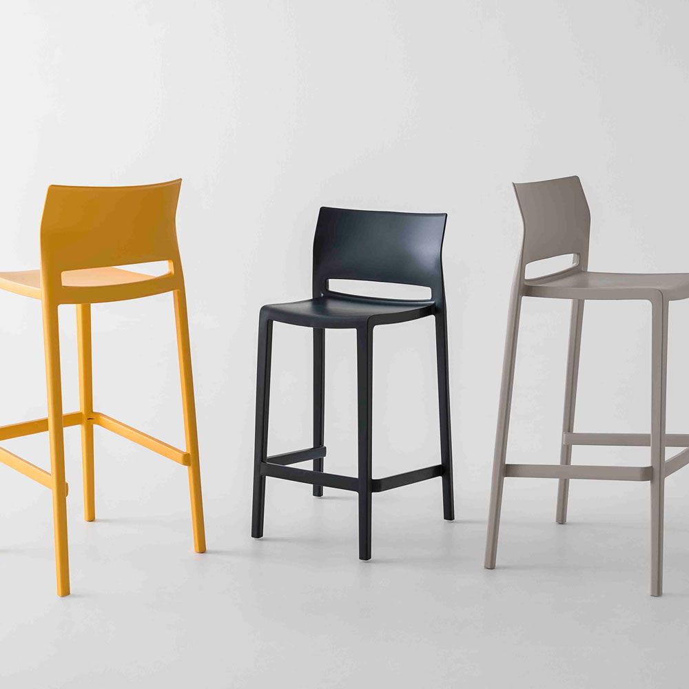 Tabouret empilable Bakhita - intérieur et extérieur - technopolymère - fabriqué en Italie_2
