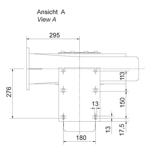 Ventilateur à aubes inclinées en aluminium résistant à la corrosion