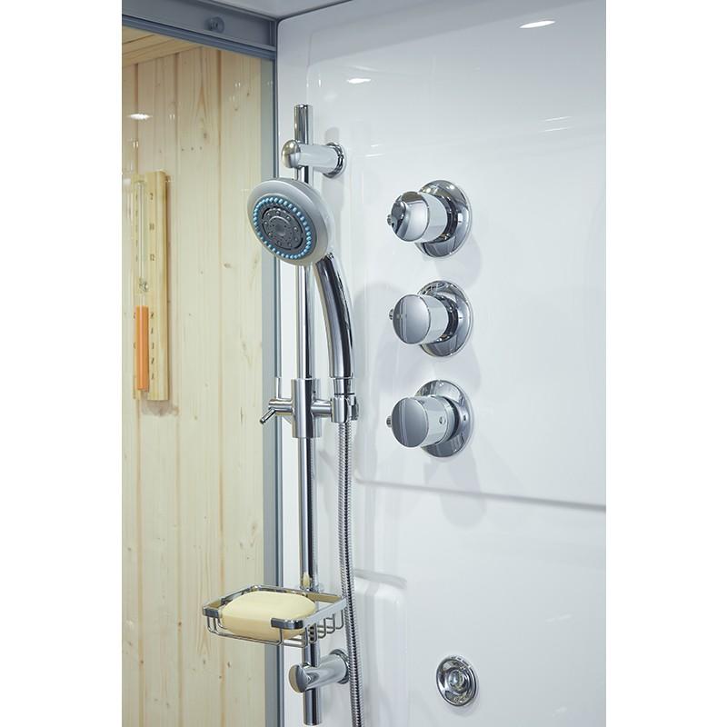 SAUNA DOUCHE HAMMAM BOREAL® SH180-G BLANC GAUCHE_2