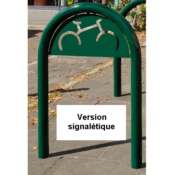 Appui cycles universel trombone - diamètre 60mm galva - hauteur 1000mm - réf 8201050_2