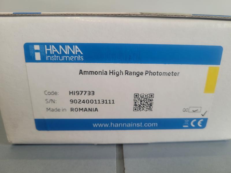 Photomètre ammoniaque HANNA HI97733, jusqu'à 100,0 mg/L_2