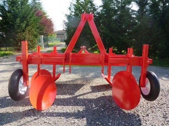 Butteuse agricole à tablier - 4 ou 6 disques Sicam - Attelage par chapes ou pitons - Disques Ø460 mm_2