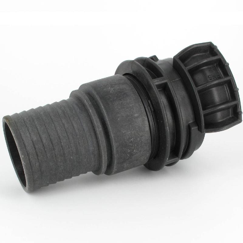 Demi-raccord symétrique avec verrou - DN 80 mm - Embout annelé Ø 76 mm - PP_2