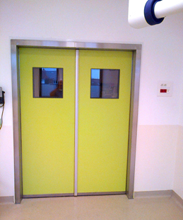 Porte d'étanchéité à l'air pour salles propres et laboratoires pharmaceutiques