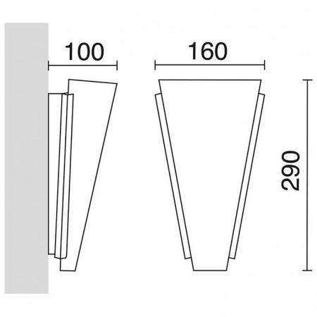 Applique intérieure Menkar LED SMD 12W - 3000K - 1200lm - nickel satiné_2