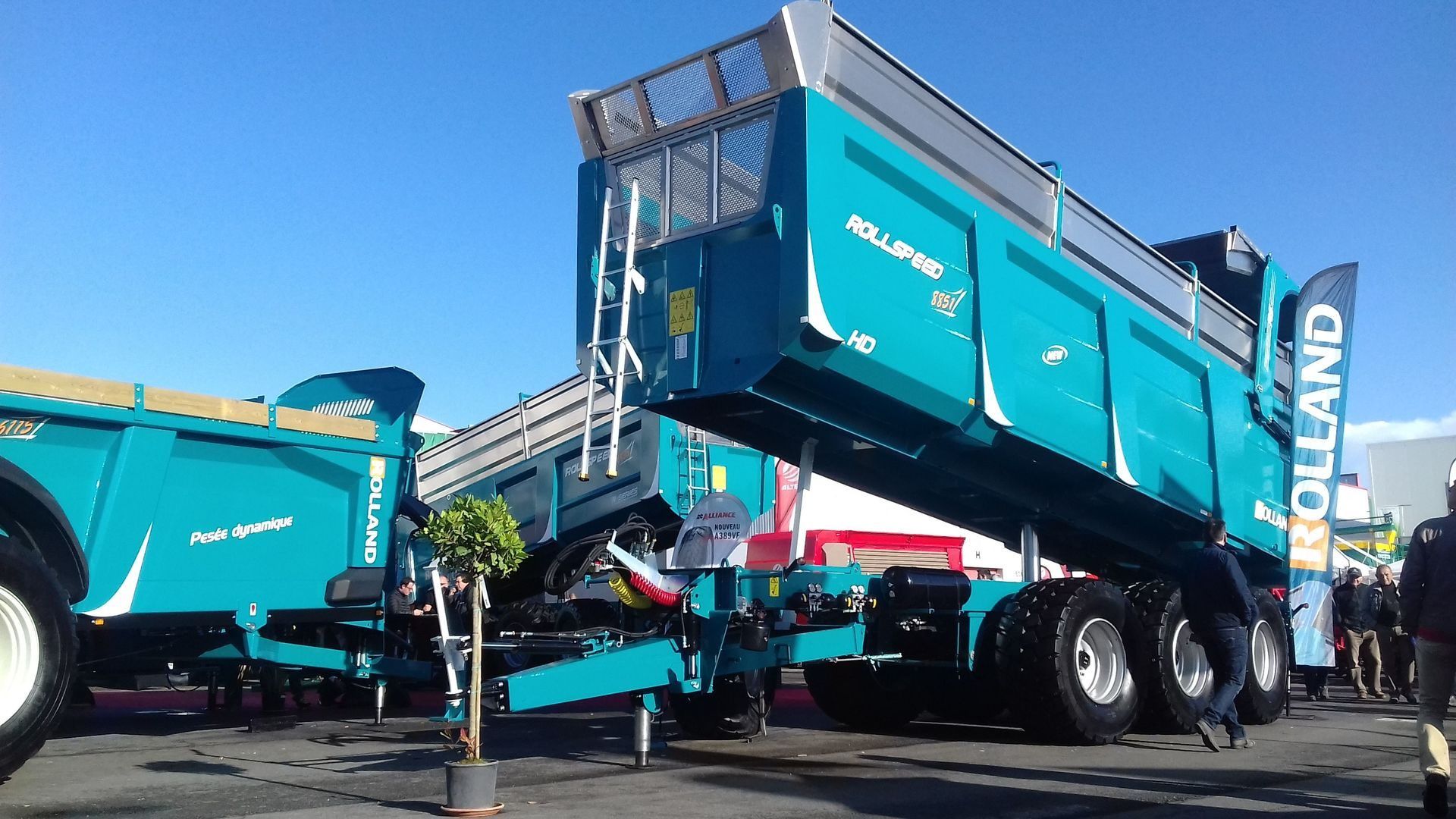 Rollspeed 8851 - Benne agricole monocoque Rolland - Volume maximal 51 m³, hauteur de caisse 1m80, acier HLE_2